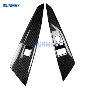 Para BMW 4 Series G22 G23 G82 M4 2021, cubierta de Panel de interruptor de elevación de ventana de 2 puertas, Kit de embellecedor de Marco Interior de fibra de carbono - Product Image 6