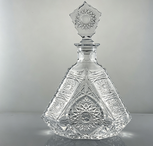 Decantador de <span class=keywords><strong>Vino</strong></span> de Cristal Transparente de Lujo con Diseño Triangular Clásico DH de 780 ml, Botella de Vidrio con Tapón, Decoración Moderna para <span class=keywords><strong>el</strong></span> Hogar y Fiestas - Product Image 2