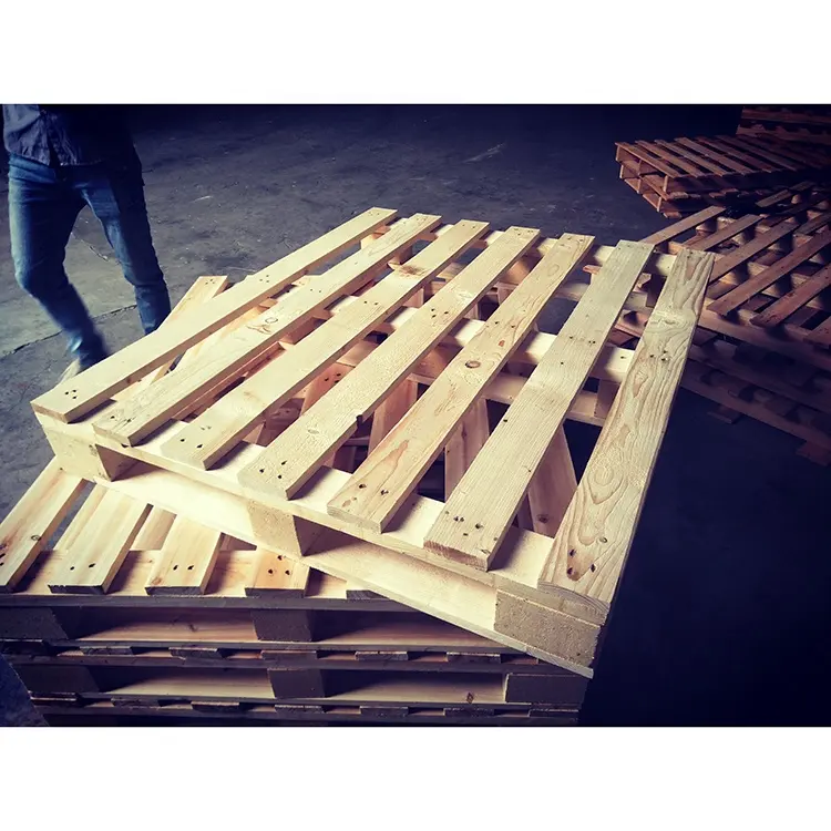 2 Way Timber Heat Treat Wooden Eur Pallet Sale In Usa/ Double Face Wooden Pallet