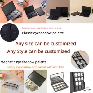 Sang Trọng Từ <span class=keywords><strong>Eyeshadow</strong></span> Palette Trường Hợp Rỗng Nhỏ Gọn Trang Điểm Bao Bì Tùy Chỉnh Hộp Nhựa - Product Image 6