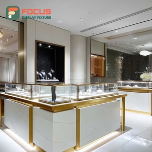 Modern Commercial Retail Jewelry Display Cabinet Polished Surface Mall Counter Display Counter - Product Image 5