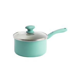 Juego de Ollas <span class=keywords><strong>y</strong></span> Sartenes de Cerámica Antiadherentes al por Mayor con Tapa de Vidrio, Aptas para Inducción, para Cocina Doméstica - Product Image 1