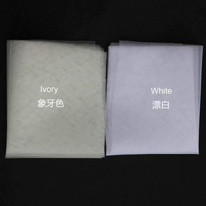 S8858F جديد مطرز أبيض قابل للذوبان في الماء دانتيل اسحب ذيل الزفاف حجاب من بطبقتين دانتيل مع شاش حجاب مثالي للحملات - Product Image 2