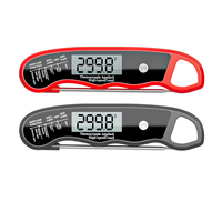 Thermomètre numérique pliable pour viande, réponse ultra-rapide 0,6 s, lecture instantanée, sonde en acier inoxydable 304, étanche, plastique, cuisine, cuisson de la viande, four
