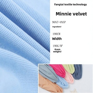 Tissu polaire brossé anti-boulochage extensible en polyester et élasthanne pour vêtements d'enfants automne/hiver, pull de costume - Product Image 2