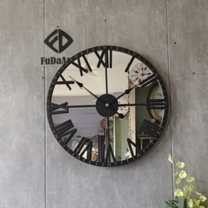 Horloge murale ronde de 100 cm de diamètre, de qualité supérieure, en verre, pour salon, décoration intérieure, grande horloge, livraison directe d'usine - Product Image 4