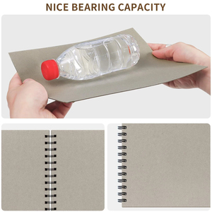 Tablero de papel gris reciclable de tamaño personalizado de 1,0mm y 2,0mm, tablero de tarjetas de dos lados con encuadernación de reservas para hacer libros y manualidades - Product Image 6