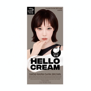 Mijangsen nuova tintura per capelli ciao crema marrone scuro caldo 1 pezzo 500ml di plastica volumetrica permanente senza ammoniaca - Product Image 1