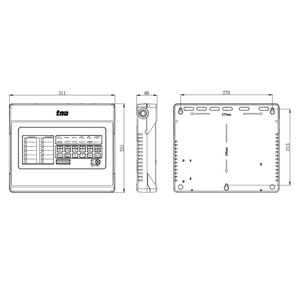 Panel de Control de Alarma Contra Incendios Convencional de 2 Zonas AC220V LCD para Sistema de Alarma de Incendios en Edificios - Product Image 2