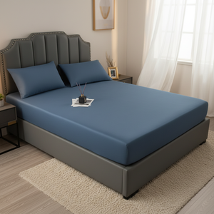Set di <span class=keywords><strong>Lenzuola</strong></span> e Federe in Microfibra con Motivo Semplice Stile Caffè, 100% Poliestere, per la Casa - Product Image 1