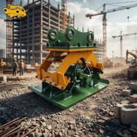 Compacteur hydraulique multifonctionnel pour excavatrice, construction routière, remblai, compactage de fondations, taille personnalisable