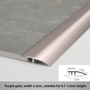 Profilé de transition en aluminium Sunsbuild pour seuil de porte, rampe de seuil, réducteur de hauteur, pour carrelage et parquet, bordure antidérapante en métal - Product Image 4