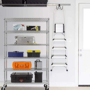 חוט מסחרי מדפים <span class=keywords><strong>6</strong></span> שכבות כבדות חוט פלדה מדפים כרום משרד מטרו מתכת - Product Image 6