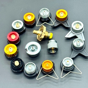 Adaptador de cartucho de gas de una pieza para exteriores, deflector de viento, soporte fijo antivuelco, accesorios portátiles para estufa de camping - Product Image 1