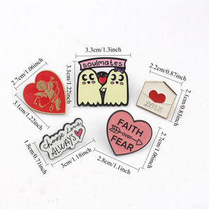 Broche de la <span class=keywords><strong>Serie</strong></span> Amor, Lindo Cupido de Moda, Parejas Almas Gemelas, Carta de Amor, Declaración de Amor, Broche de Aleación, Regalo Único para Mujer - Product Image 4