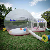 En vente personnalisé 3*5m blanc bulle maison château gonflable mignon aire de jeux extérieure pour enfants et adultes