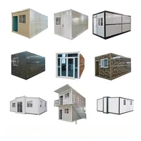 Maison conteneur pliable moderne, imperméable et ignifuge, abri d'urgence pour appartement, 20 pieds, 40 pieds, modulaire, empilable, installation rapide