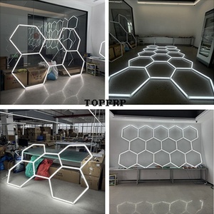 Luces LED hexagonales impermeables para lavado de autos, luces para taller de reparación de automóviles - Product Image 5