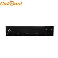 Peralatan Ringkas 4 Jalur HD MI Encoder Modulator Konverter RF untuk TV Kabel