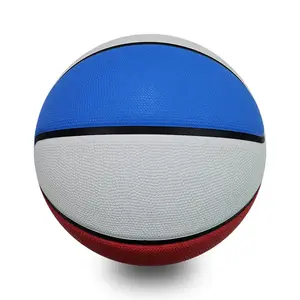 Custom Printed Official Size 7 Rubber Basketball Ball With Logo