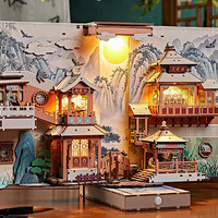 Puzzle en bois 3D de dessins animés, blocs de construction, bâtiments miniatures, kit de construction de maisons, 101-500 pièces pour les 14 ans et plus, Guangdong