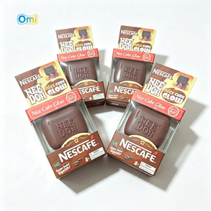 Cubo de Malta TPR de Alta Calidad para Aliviar el Estrés, con Forma de Cubo de Hielo <span class=keywords><strong>NESCAFE</strong></span> GLOW, Café y Chocolate, de Rebote Lento, en Stock - Product Image 5