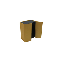 Boîte cadeau personnalisée à double ouverture avec logo sur mesure, magnétique, à deux pièces, ouverture latérale, double porte centrale, avec étui.