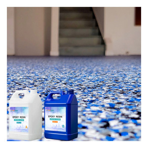 Pintura Epóxica Metálica Decorativa para Pisos de Terrazo y Granito, con Escamas de Resina Epóxica de Colores, para Construcción, Certificada ISO9001 - Product Image 4