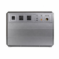Station d'alimentation portable 2300W 2300Wh avec batterie LiFePO4, onduleur à onde sinusoïdale pure et contrôleur MPPT pour alimentation mobile et secours extérieur