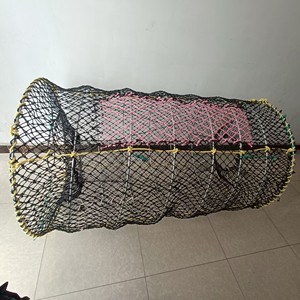 Nouvelle-Zélande 120*240cm 80*150 Grande cage de pêche pliable <span class=keywords><strong>en</strong></span> HDPE/Nylon, piège à filet, pots pour homard, crevettes et anguilles, outil de pêche <span class=keywords><strong>en</strong></span> <span class=keywords><strong>mer</strong></span> - Product Image 2