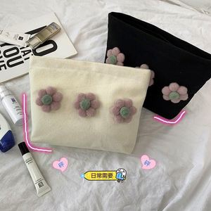 Sac de maquillage BSCI, grande capacité, portable, motif floral 3D, sac de voyage à fermeture éclair, sac de rangement à main pour fille - Product Image 2