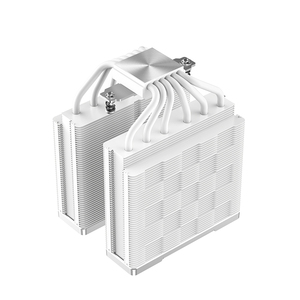 Radiateur CPU DeepCool ICE CUBE AK620 blanc, 4 caloducs, refroidisseur d'air pour processeur, pas cher, de bonne qualité, grand dissipateur thermique - Product Image 4