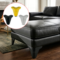 JIEYING Metall-Möbelzubehör Sofabeine 80mm L-förmige Ersatzfüße für Sofa Stuhl Schrank