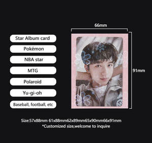 Y Y OEM – Protège-cartes holographiques transparents, pochettes intérieures pour cartes de jeu, porte‑carte à photos d’idols - Product Image 4