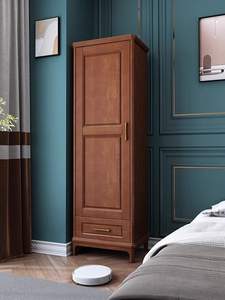 <span class=keywords><strong>Armario</strong></span> de Madera Maciza de Una Puerta, <span class=keywords><strong>60</strong></span> cm de <span class=keywords><strong>Ancho</strong></span>, Diseño Moderno, Mueble de Almacenamiento para Dormitorio y Apartamentos Pequeños - Product Image 3