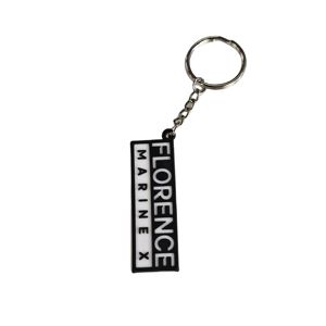 Design OEM Custom 2D Design <b>Letter</b> Shape Keyring <b>Plastic</b> Pvc Rubber logo Key Chain Silicone Keychain - Product Image 3