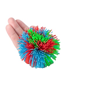 Nuova scimmia di vendita calda Stringy Silicone Fluffy Juggling che rimbalza <span class=keywords><strong>Koosh</strong></span> Rainbow Pom <span class=keywords><strong>Ball</strong></span> - Product Image 1