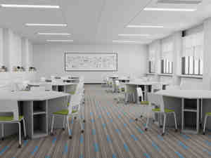 25x100 שטיח אפור לפרויקטים מסחריים, אריחי שטיח נגד החלקה עם אריחי שטיח בהתאמה אישית - Product Image 3