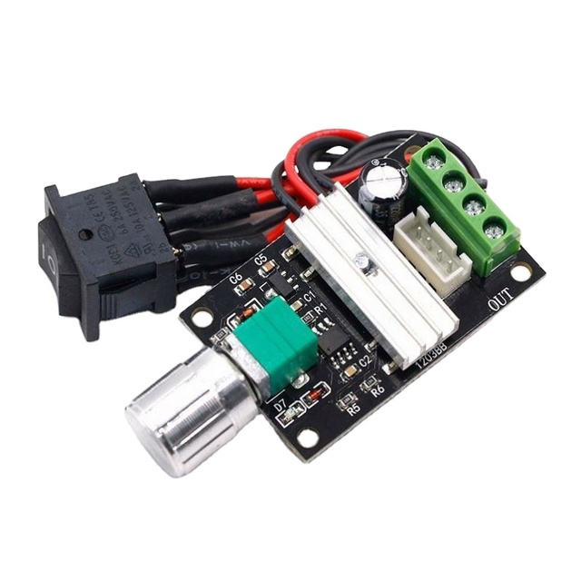 3A PWM DC 6V-24V Motor Speed Controller Module with Forward and Reverse Speed Regulation Switch 1203BB