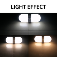 Lampe intérieure pour camping-car, 180 LED, haute luminosité, blanche, lampe de lecture à 3 couleurs, DC 12-24V, gradation progressive, écologique, longue durée de vie