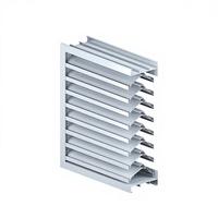 Volet horizontal moderne double baie en alliage d'aluminium SL50H