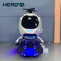 Centre commercial HEROVR Nouveau Design Thrill Shooting 9d VR 360 Équipement de vol Simulateur d'hélicoptère