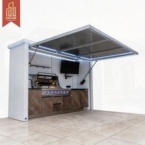 Cuisine extérieure modulaire <span class=keywords><strong>de</strong></span> luxe 2026 en acier inoxydable avec barbecue, four à <span class=keywords><strong>pizza</strong></span> intégré et abri pour jardin - Product Image 1
