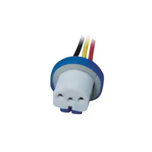 High Temperature Resistance Ceramic Housing 3 Pins Auto Electrical Wire Connectors Relay Socket Cables Harness Ceramic Jack