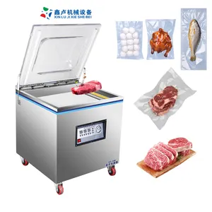 Máquina De Embalagem De Vácuo De Alimentos De Carne Vertical Máquina De Embalagem A Vácuo De Bolsa De Peixe Seco De Atum