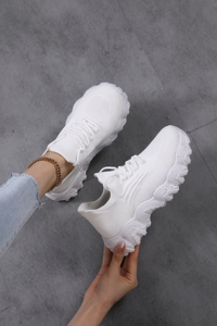 Zapatos de mujer Sneakers da <span class=keywords><strong>donna</strong></span> con tacco grosso <span class=keywords><strong>scarpe</strong></span> Casual di tendenza alla moda con suola spessa con plateau superiore personalizzabile Design <span class=keywords><strong>a</strong></span> <span class=keywords><strong>calzino</strong></span> - Product Image 4