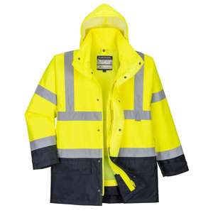 PORTWEST - S768YNRXL Hi-vis Executive 5-en-1 chaqueta azul marino Amarillo/azul-EAN 5036108168286 ROPA DE TRABAJO DE 2017 - Product Image 1