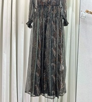 Robe longue en soie 2026, nouvelle collection automne, mode créateur, soirée, col nœud, imprimé floral vintage, taille élastique, longue robe maxi pour femme