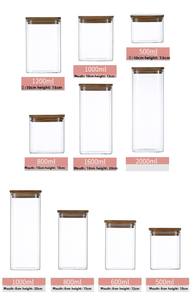 Característica ecológica Tarro de especias para alimentos de vidrio de borosilicato Tarro de almacenamiento de vidrio - Product Image 4