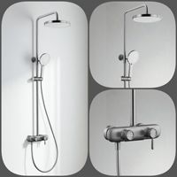 Ensemble de robinetterie de douche tout en cuivre avec poignée diamantée en or rose et or zirconium, nouvelle collection Guangdong Kaiping Shuikou